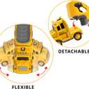 TEMI Construction Truck Boy Toys for 3-5 Year Old Toddlers - Toys for 3 4 5 6 7 Years Old Engineering Transport Vehicle Carrier Truck, Kids Excavator Crane Gifts Toys for Boys and Girls Aged 4-6