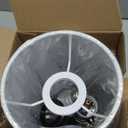 Fenmzee Bedside Table Lamp for Bedroom - 3 Way Dimmable Touch Lamp USB C Charging Ports and AC Outlet, Small Lamp Wood Base Round Flaxen Fabric Shade for Living Room, Desk, LED Bulb Included