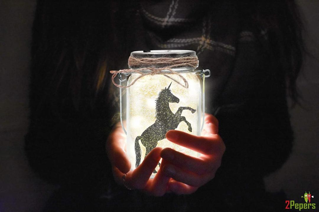 Make Your Own Unicorn & Fairy Lantern Jar Night light Arts and Crafts for Kids, Best Birthday Gifts for Girls Ages 3 4 5 6 7 8 9 10 11 12 Years old, DIY Unicorn Gift & Fairy Craft Kit for Little Girls