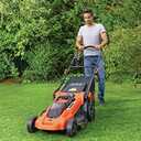 Black+Decker Akku-Rasenmher CLMA4825L2 (36V, 2.5Ah, 48 cm Schnittbreite, mit Autosense-Technologie, fr groe Rasenflchen bis 600 m, 7-fache Hhenverstellung, INKL. 2 Akkus, Ladegert)