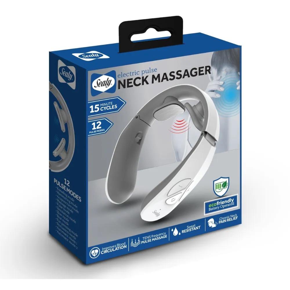 Sealy® Electronic Pulse Neck Massager with 12 Pulse Modes (MA-110)