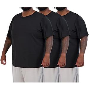 Real Essentials: Men’s Big & Tall Tech Stretch Long-Sleeve & Short-Sleeve Dry-Fit T-Shirt 5XT