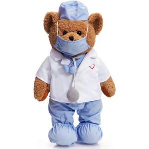 HollyHOME Doctor Bear Stuffed Animal Teddy Bear in Doctor Uniform Medical Gifts for Doctors Med School Students and Kids 16 inches HollyHOME Doctor Bear Stuffed Animal Teddy Bear in Doctor Uniform Medical Gifts for Doctors Med School Students and Kids 16 inches