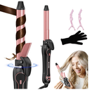 Rotating Curling Iron 1 Inch - Automatic Curling Iron for All Hair Type, Fast & Effortless Auto Curling Wand with Fast Heating LCD Display 250°F-450°F for Lasting Beach Waves