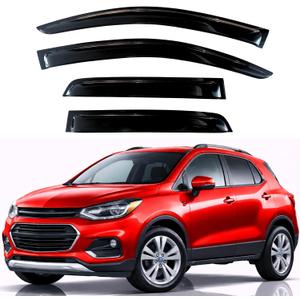 KPY Rain Guards Fit for 2014-2022 Chevrolet/Chevy Trax, Out-Channel Window Visors Vent Wind Deflectors 4PC, Car Accessories for 2013-2022 Buick Encore (Does Not Fit Encore GX)