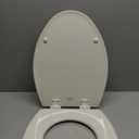 Bemis 1500EC Durable Wood Toilet Seat with Easy Clean Hinges, Made in USA, Elongated, Biscuit