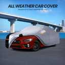 Multi-Layer Car Cover Custom Fit for Subaru WRX Impreza STI(2007-2026), 100% Waterproof All Weather for Automobiles, Gift with Towel, Heavy Duty Car Covers for Rain Sun UV Protection with Door Zipper.