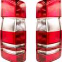 2PCS Tail Light Assemblies for Sprinter W906, Driver & Passenger Side Rear Brake Lamp Replacement for Dodge & Freightliner 2500/3500 Van (Includes Halogen Bulbs)