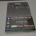 Titanium Cutting Board Set of 3,100% Pure Titanium Cutting Boards for Kitchen, Double Sided Non Toxic Cutting Board, Ideal Charcuterie & Chopping for Meat, Hygiene Durable DishwashrS+M+L)