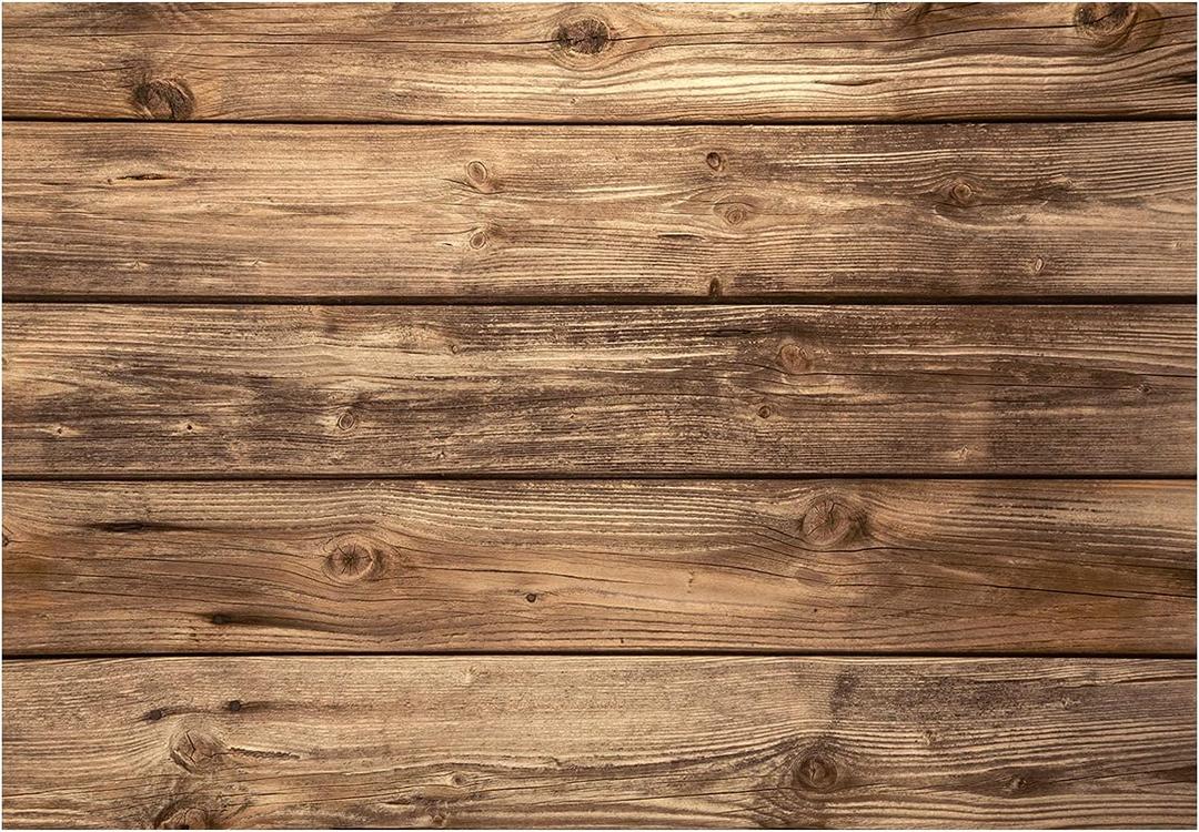 YYNXSY Rustic Wood Wall Backdrop Natural Brown Wooden Board Photography Background Baby Shower Birthday Party Cake Table Decoration Banner Backdrops Photo Booth Prop 7x5FT YY-505 (7X5FT)