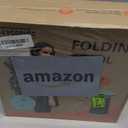 ALEVMOOM Upgraded Collapsible Stool with Thickened Cushion 18.1",600Lbs Max Weight Wider & Taller Pop Up Stool, Heavy Duty Portable Retractable Folding Chair or Travel Foot Rest for Camping & Outdoors (Fruit Green)