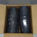 Set of 10 Small Lamp Shade Chandelier Lamp Shades, 4 x 5 x 5 Inch Linen Barrel Fabric Lampshade for Table Chandelier(Black)