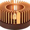 Teapot Warmer, JUKFITA Aluminum Alloy & Wood Tea Warmer, for Heating Tea, Coffee, Milk, Food Indoors and Outdoors (Small)