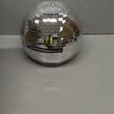 Sabary 2 Pcs Disco Ball Helmet Men Adult Disco Ball Hat,11.81 Inch,Silver