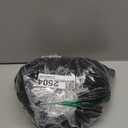 Ebifin Men's Notch Lapel Double Breasted Long Trench Coat Casual Cotton Blend Peacoat (Black)