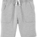 The Children's Place Boys' Pull on Jogger Shorts Size 5 Grey