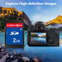 INDMEM SD Card 2GB Class 4 Flash Memory Card 2G SLC Stanard Secure Digital Cards (1PC)