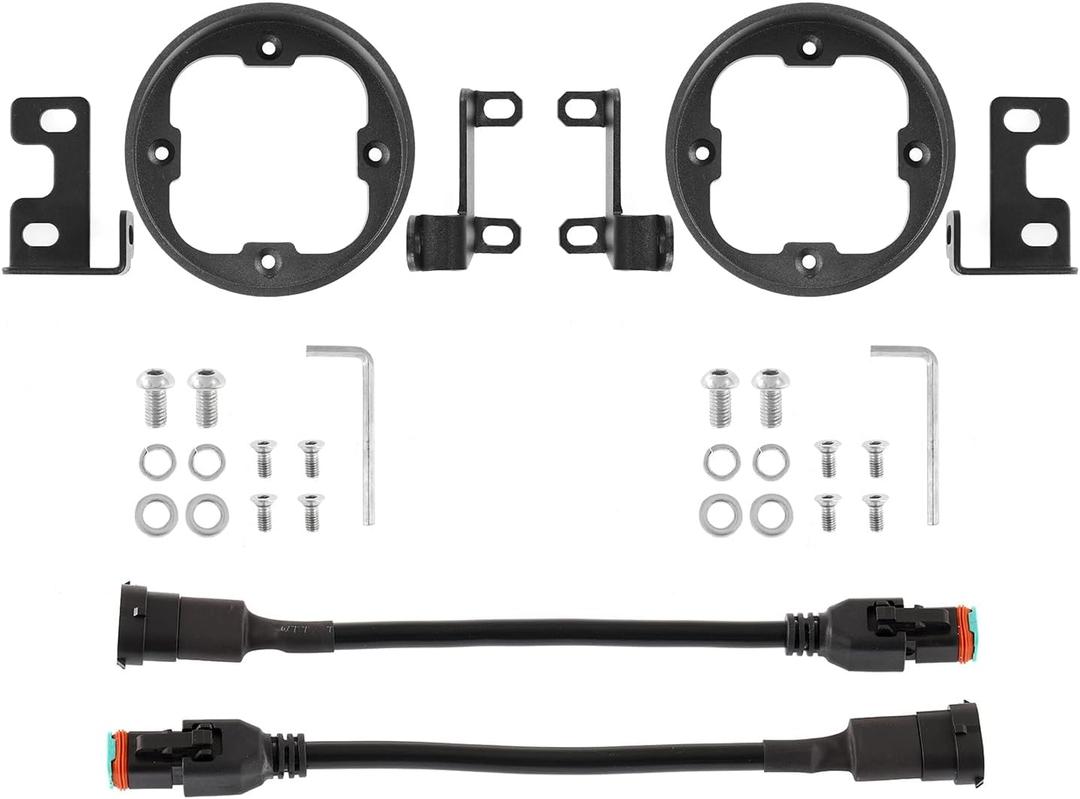 Auxbeam XP-Ultra Series 3 Inch Fog Light Brackets Kit for Toyota 2012~2022 Tacoma, 2010~2022 4Runner, 2014~2022 Tundra (Bracket Only - Lights Not Included)