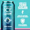 Sparkling Ice Caffeine, Blue Raspberry Sparkling Water with Caffeine, Zero Sugar, with Antioxidants and Vitamins,16 fl oz Can (EXP 02/14/27)