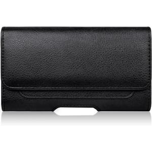 Holster Compatible with iPhone SE 2020/2022 7 8 Leather Cell Phone Belt Holder Pouch with Clip, Black