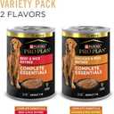 Purina Pro Plan Complete Essentials Wet Dog Food Chicken and Rice Entree and Beef and Rice Entree Variety Pack - (Pack of 12) 13 oz. Cans