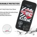 2 x Compatible with iPhone 15 Pro Case for Boys Cool Sports Basketball Shoes Style Phone Cover Soft Silicone Funny Pattern TPU Shockproof Protective Case (6.1 inch) (Black)