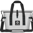 40 Can Soft Cooler Bag - Insulated Leak-Proof Large Cooler Bag with Roll-Top Waterproof Seal | Portable Ice Chest for Camping, Beach, Travel, Picnics | 12HR Cold Retention (Dark Grey)