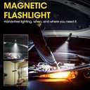Rechargeable Flashlight High Lumens, High Lumens Super Bright Magnetic Flash Light, Long-Range Zoomable LED Flashlights for Emergency, Searching, Waterproof Flashlight Dimmable (K2301S)