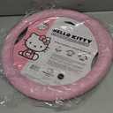 Sanrio Hello Kitty Pink Car Steering Wheel Cover, Universal Fit Cute Car Accessories for Women Stylish Decor Gifts Hello Kitty Accessories - Fits Standard Wheels 14.5"-15"