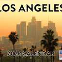 Los Angeles Calendar 2026 LA California Wall 12 Month Monthly CA Scenic Souvenirs Californian Themed Gifts | American Made In The USA