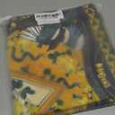 Dorachic Euro Shams Velvet Mustard Yellow Throw Pillow Covers 18x18, Bird Pillow Covers Animal Print Accent Pillow for Bed Couch Grandmillennial Home Decor, Yellow Magpie