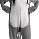 Spooktacular Creations Halloween Shark Costume, Adult Shark Costume, Jumpsuit Marine for Halloween Dress Up (Gray, S)