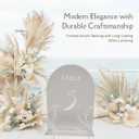 Frosted Acrylic Arch Table Numbers for Weddings  Set of 10 Table Numbers with Stands & Two Additional Signs Guest Book & Cards  Pack of 12- Elegant 5x7 Signs Perfect For Decoration, Receptions, Centerpiece, Party and Events