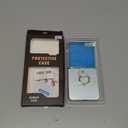 Ruky for Galaxy Z Flip 7 Ring Case, Hard PC Ultra-Thin Anti-Scratches Shockproof Slim Protective Phone Case Girls Women Covers for Samsung Galaxy Z Flip 7, Mint Green