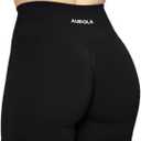 AUROLA Intensify Workout Shorts for Women Seamless Scrunch Short Gym Yoga Running Sport Active Exercise Fitness Shorts, Black, Mm Black 