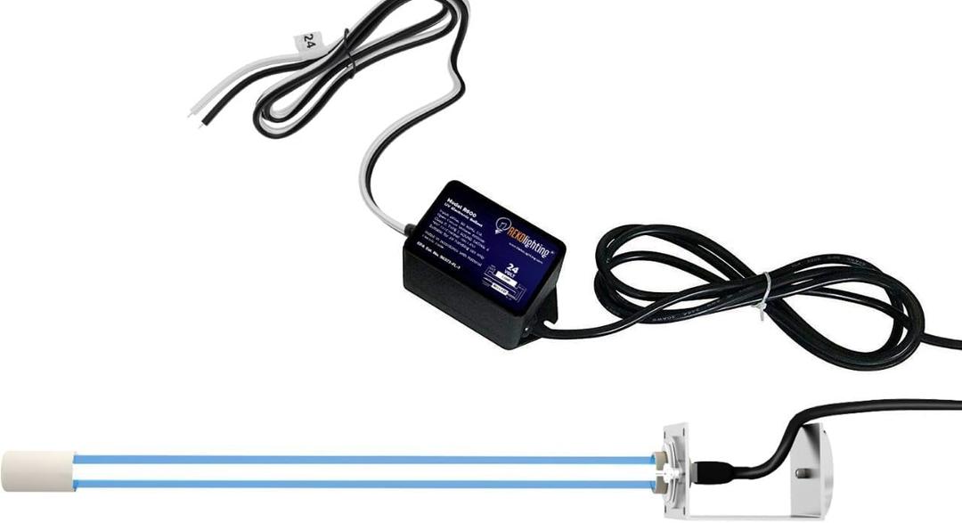 24 Volts Power Input! Pureuv 14" Bulb Uv Light Coil Cleaner for Ac HVAC Coil 24v Germicidal Bulb with Magnet.
