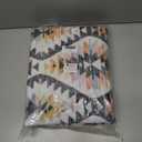 3x5 Rug for Living Room, Washable Black Area Rug, Boho Moroccan Geometric Trellis with Vibrant Hues Non Slip Rug for Large Kitchen, Bedroom Bedside, Entryway,Low Pile Ultra Soft Small Carpet