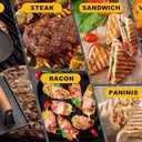 Kitchen Tools 5.7"Cast Iron Smashed Burger Press, 8 bacon Grill Press Crispy Smash Burgers Burger Tool for Grill and Griddle BBQs and Tailgates Gifts for Men and BBQ Enthusiasts