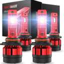 Torchbeam 9005 9006 Fog Lights, 56000LM Super Bright HB3 HB4 Bulbs with Fan, Plug and Play, Pack of 4