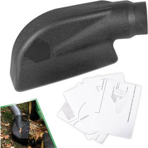 Yoursme 69861 Adapter for Mow-N-Vac 43830, 6-1187, 45-0577, 45-0578, 45-0567 Leaf Vacuum Bagger Deck, Universal Deck Boot Chute