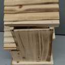 Bird Houses for Outside, Wooden Outdoor 2 Hole Bird House, Can Accommodate 2 Bird Families Suitable for Bluebird,Finch,Cardinals, Garden Hanging Birdhouse No Assembly Required