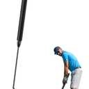 Buzzlett 37" Grass Whip with Double-Edged Serrated Blade, Grass Cutter Hand Tool, Manganese Steel Manual Weed Cutter, Sturdy and Durable, Cut Tall Grass and Overgrown Weeds