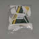 GCQQ 40Ft Yellow White Green Banner Decorations 42Pcs Pennant Banner Flags Cloth Triangle Banners Spring Summer Banners for Masters Golf Decor, Birthday, Wedding, Tea Party Outdoor Decor