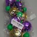 Windy City Novelties LED Light Up 44" Jumbo Bead Necklace with 3 Dynamic Light Modes for Festive Fun (Green/Gold)