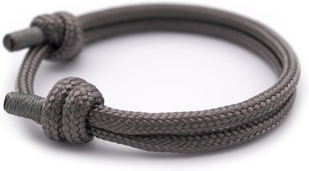 Wind Passion - Rope Bracelet for Men & Women - Adjustable Sailors Knot Paracord Bracelet - Waterproof & Sturdy (Cliffy Coast)