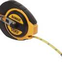 DEWALT Tape Measure, 100-Foot, Self-Lock, Solid Chrome Finish, Rubber Grip (DWHT34036L)