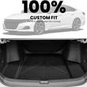LASFIT Trunk Mat for Honda Accord Seden 2026 2025 2024 2023 2022 2021 2020 2019 2018 (Gasoline & Hybrid), All Weather TPE Custom Fit Accord Trunk Liner Trunk Tray Cargo Liner Accessories, Black