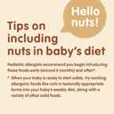 Happy Baby Organics Nutty Blends Stage 2, Fruit and Nut Butter, Allergen Introduction in Baby Appropriate Texture, for 6+ Months, 8 Variety Ct,BBD 09/21/2026