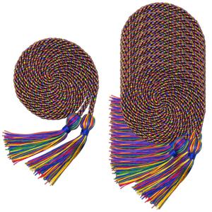 8 Pack Rainbow Graduation Honor Ropes Cords Bulk, Yarn Honor Cords with Tassel for High School Bachelor Gown College Graduation 2026