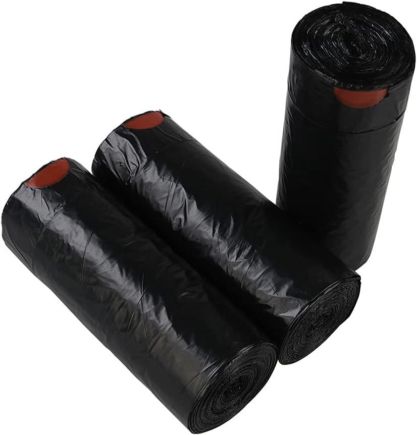 8 Gallons Drawstring Garbage Bags, Trash Bags, Black, 120 bags